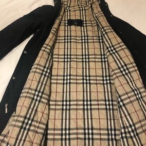 Black Burberry Coat